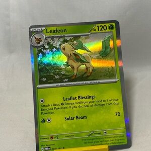 Pokemon Leafeon 005/131 Prismatic Evolutions Holo Rare NM
